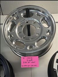 New 16'' Chevy 8 bolt silver wheels - $600 set